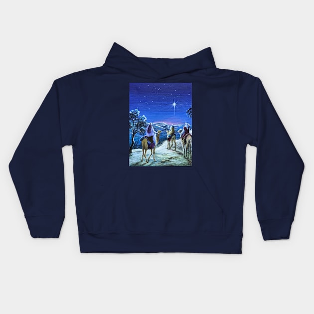 The Three Wise Men Kids Hoodie by artdesrapides